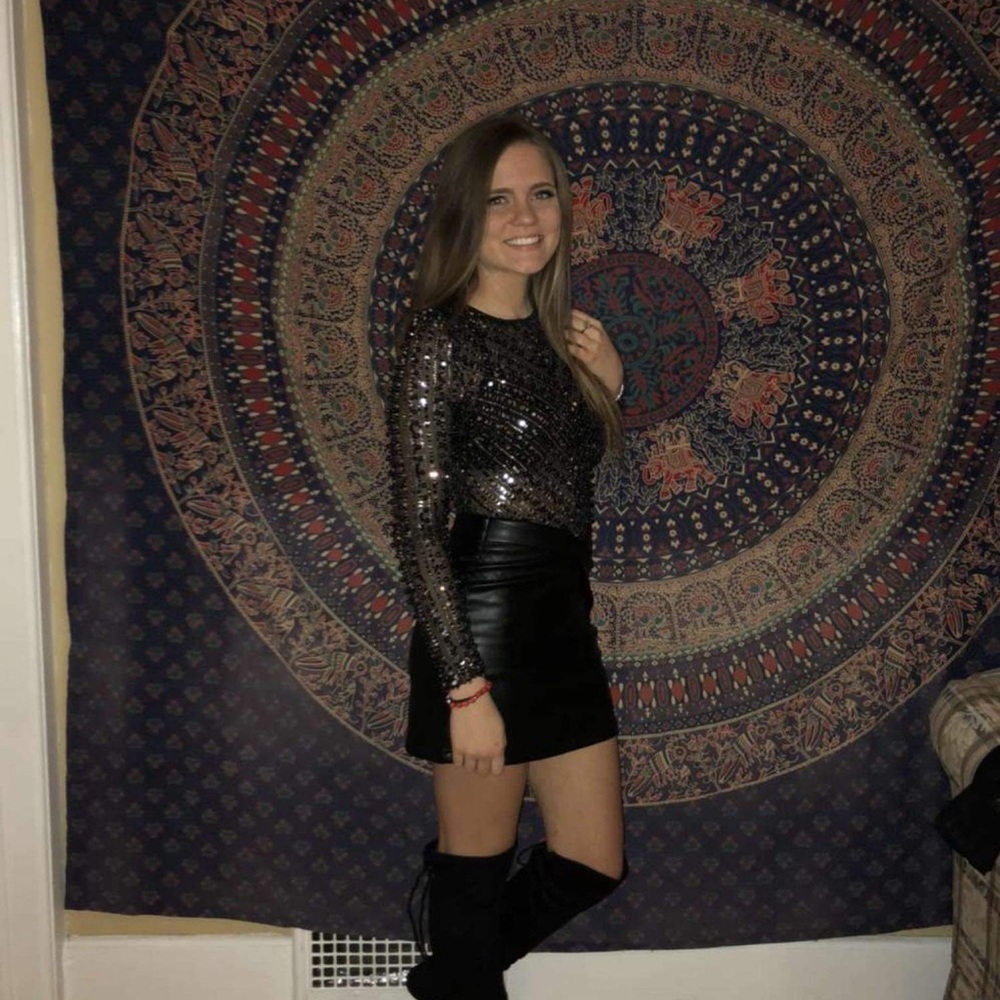 Akira leather skirt